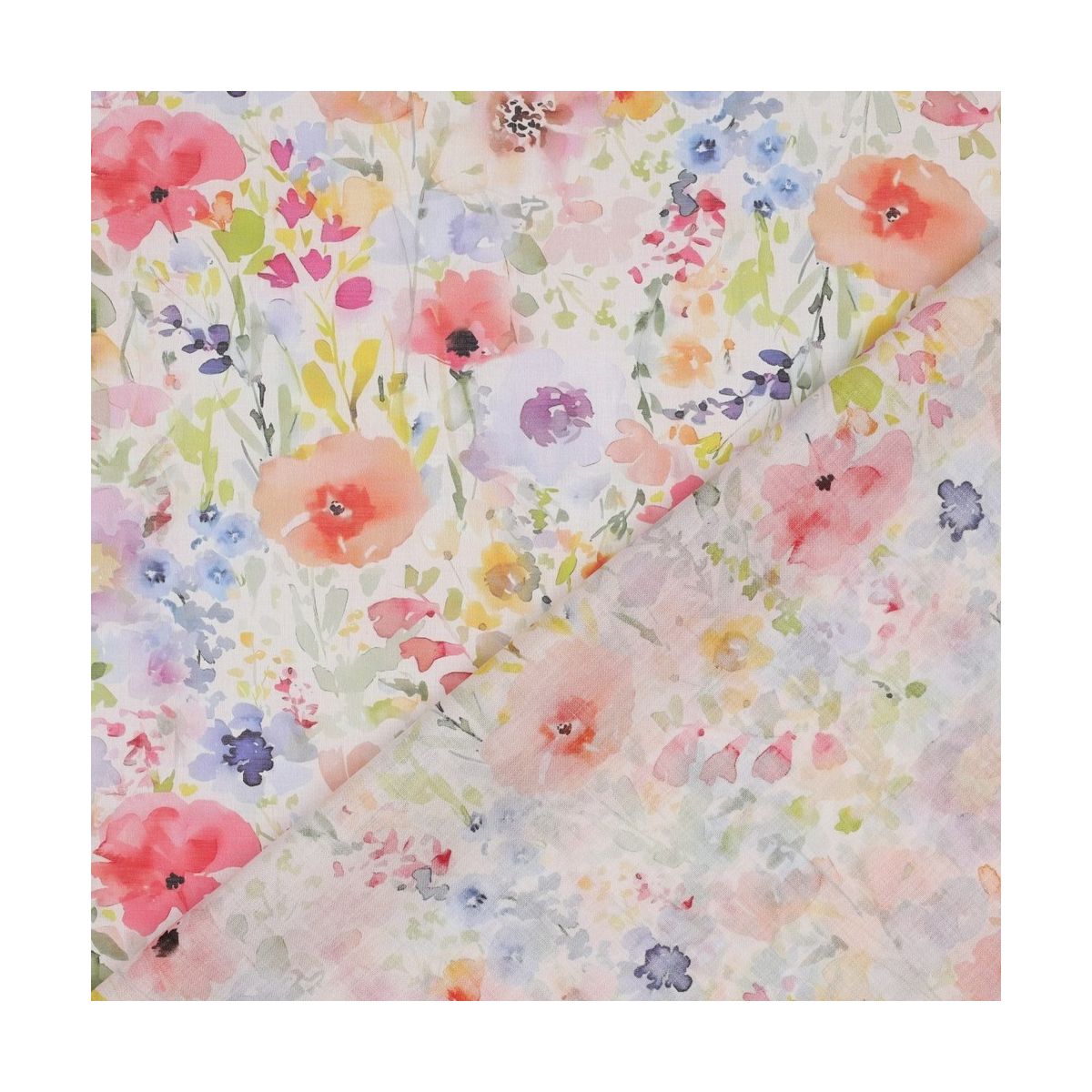 Millie - Batiste de coton douce à imprimé fleuri aquarelle Millie - Batiste de coton douce à imprimé fleuri aquarelle