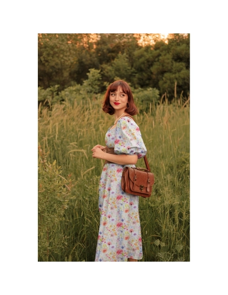 Millie - Batiste de coton douce à imprimé fleuri aquarelle