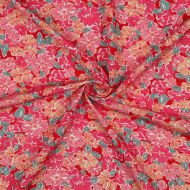Evie - Viscose Ecovero imprimé fleuri fuschia