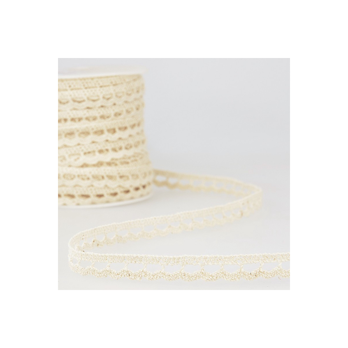 Galon coton crochet 15mm x 1M Coloris au choix Galon coton crochet 15mm x 1M Coloris au choix