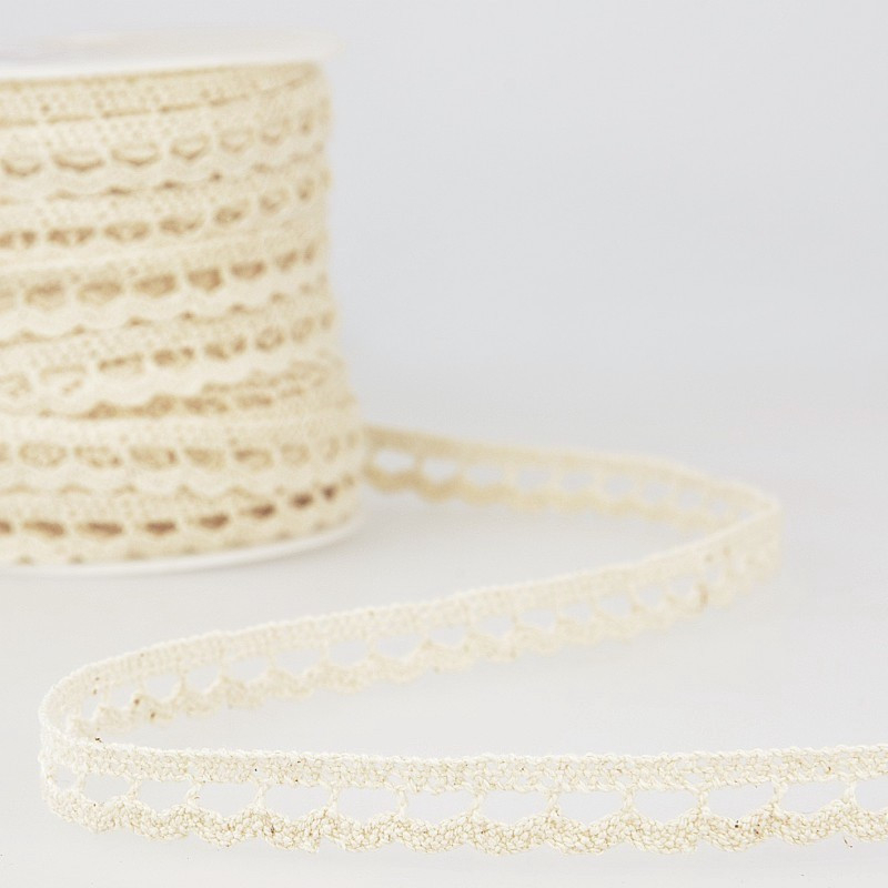 Galon coton crochet 15mm x 1M Coloris au choix