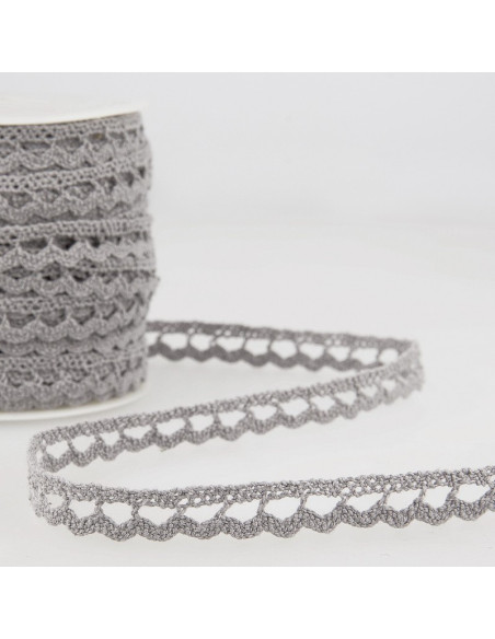 Galon coton crochet 15mm x 1M Coloris au choix