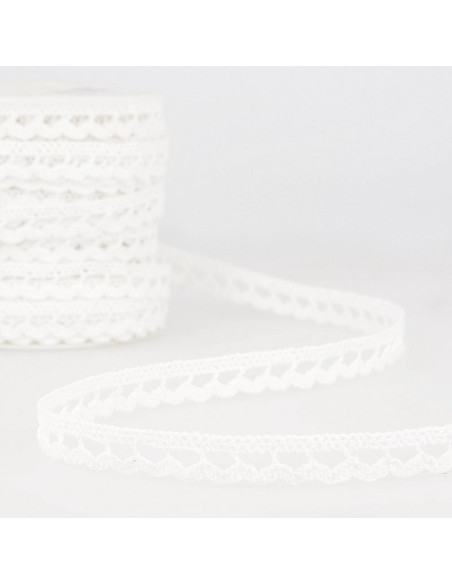 Galon coton crochet 15mm x 1M Coloris au choix