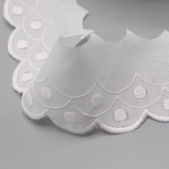 Galon coton broderie anglaise brodé 45mm x 1m
