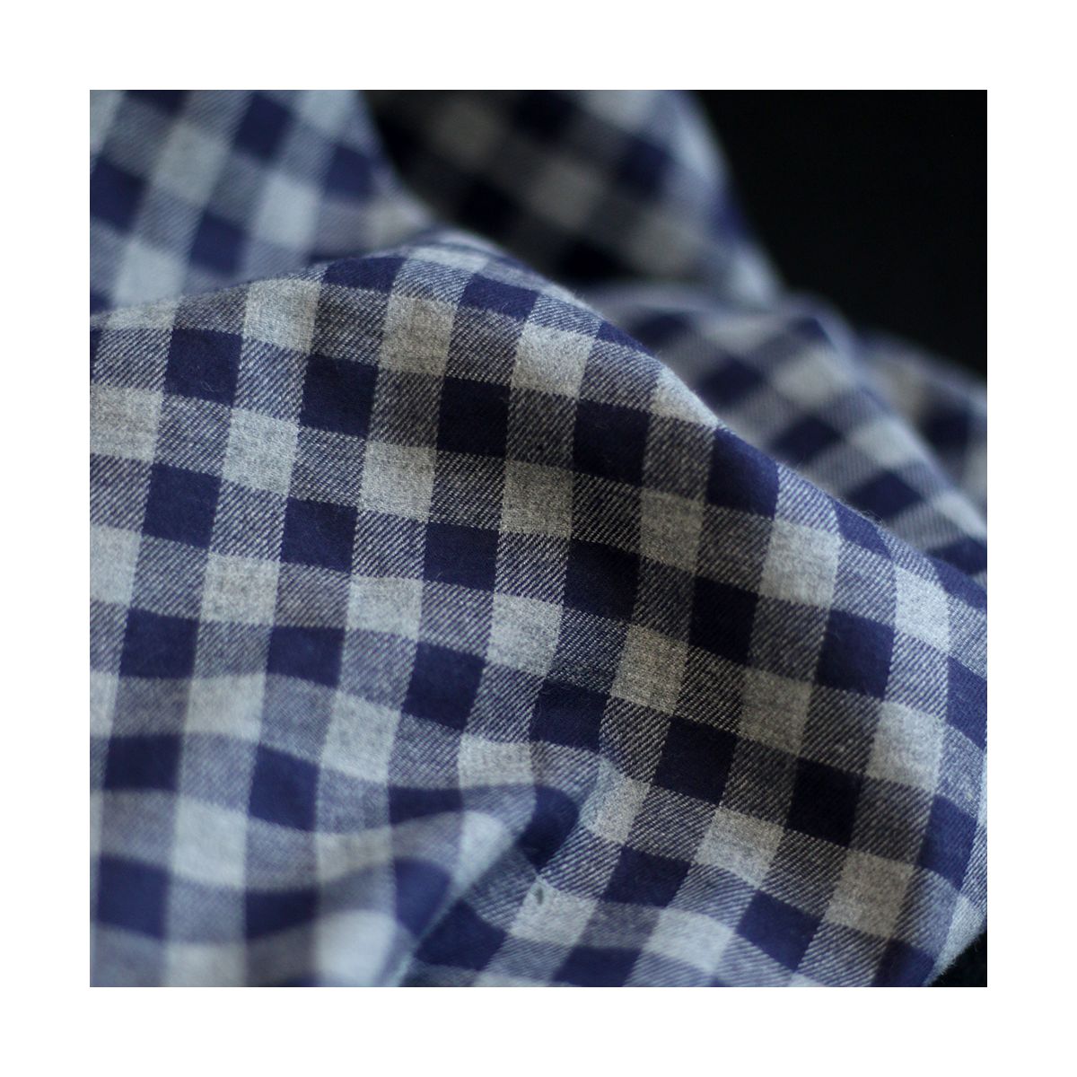 copy of Charles - Coton gratté organique vichy écru et gris