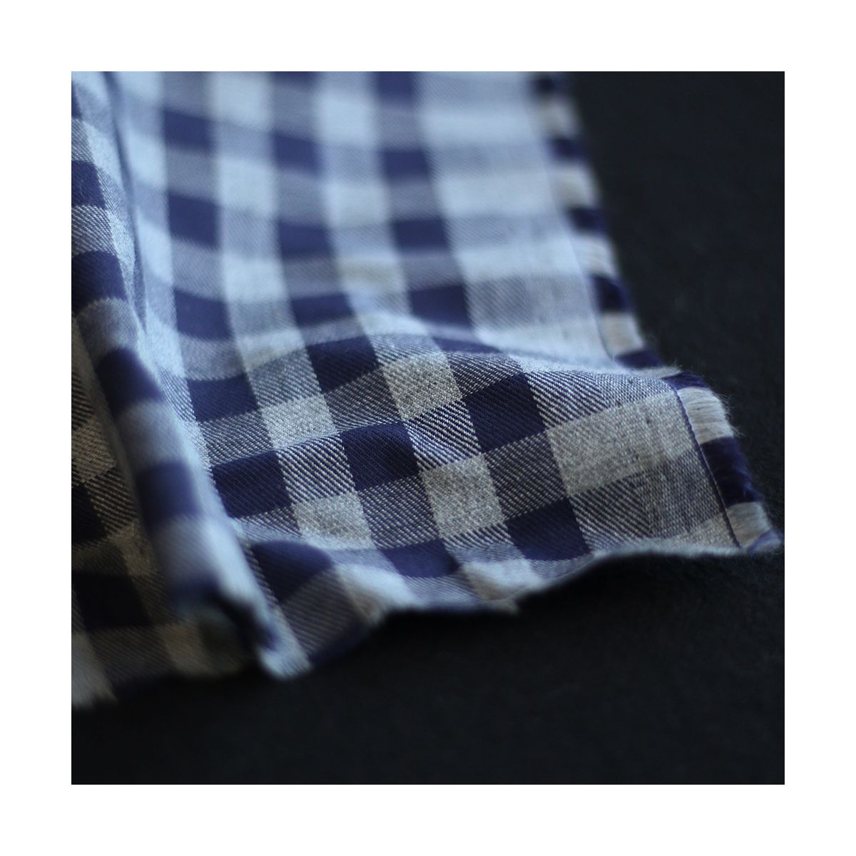 copy of Charles - Coton gratté organique vichy écru et gris