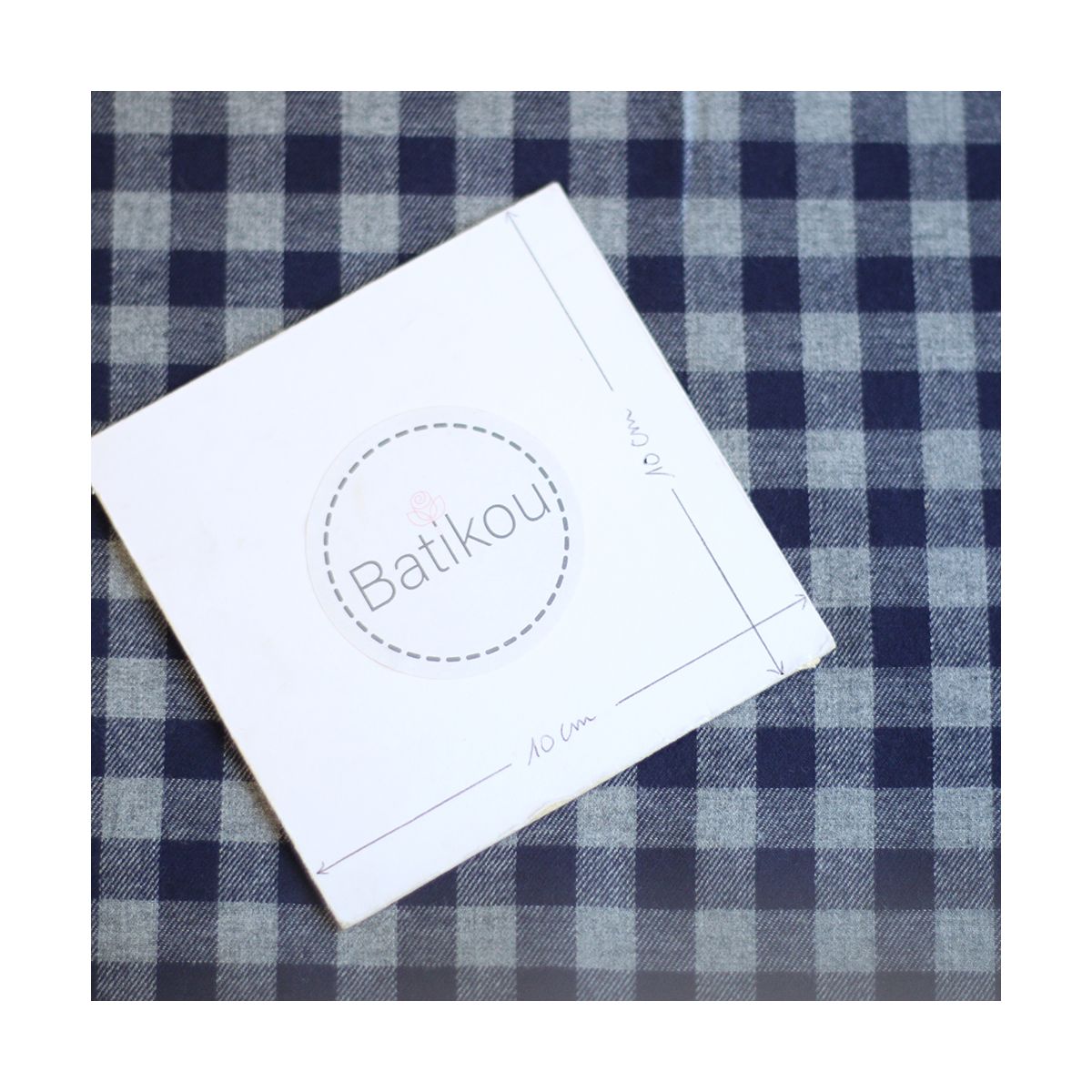 copy of Charles - Coton gratté organique vichy écru et gris