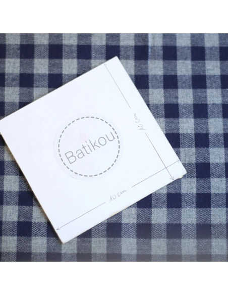 copy of Charles - Coton gratté organique vichy écru et gris