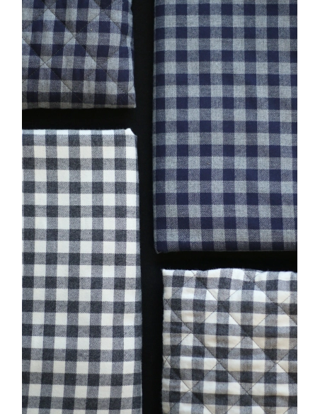 copy of Charles - Coton gratté organique vichy écru et gris