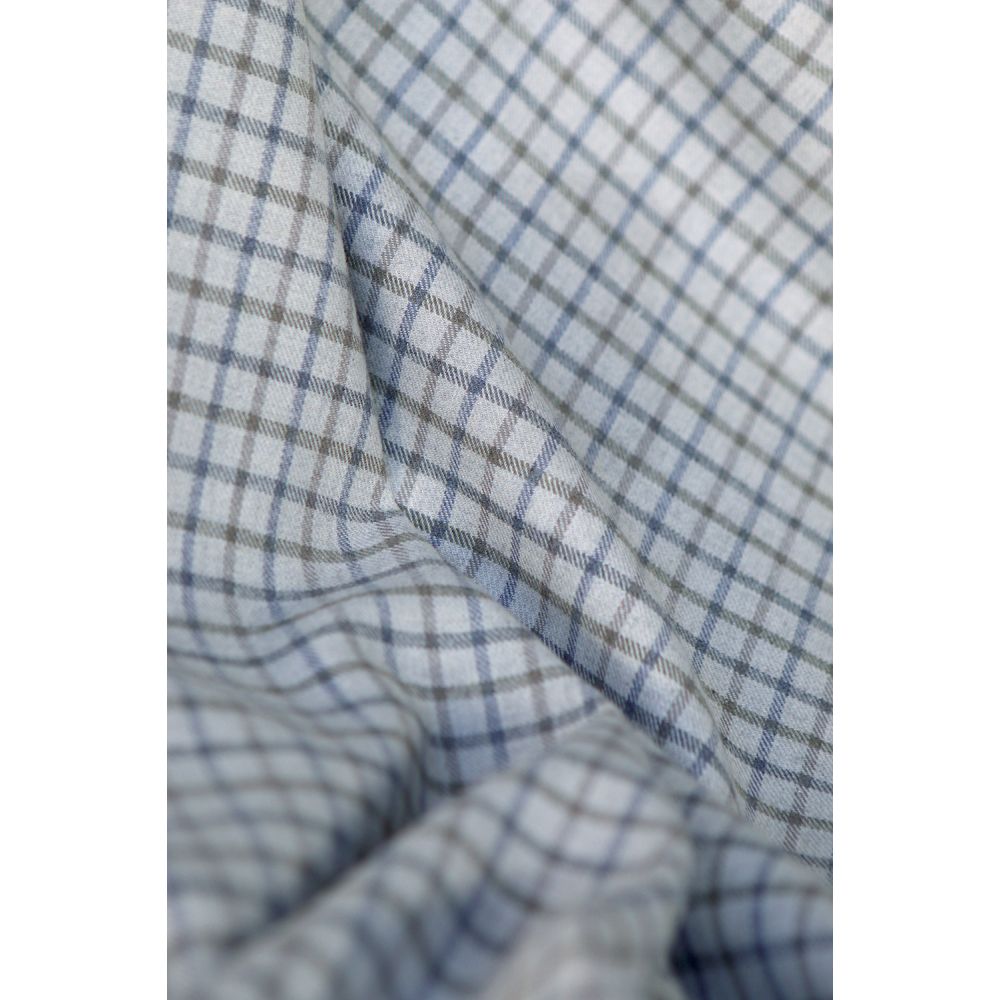 Chris - Coton gratté organique tissage quadrillage