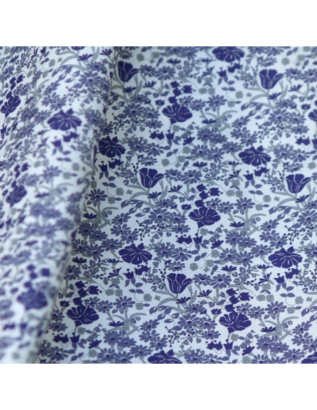Svetlana - Batiste de coton SILKYNE à imprimé fleuri