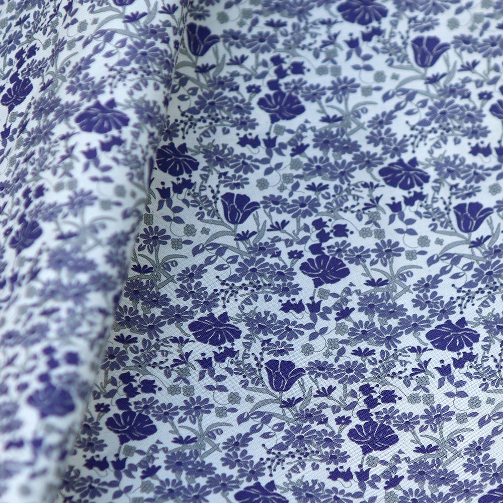 Svetlana - Batiste de coton SILKYNE à imprimé fleuri