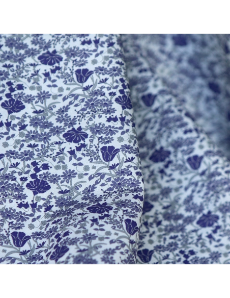 Svetlana - Batiste de coton SILKYNE à imprimé fleuri