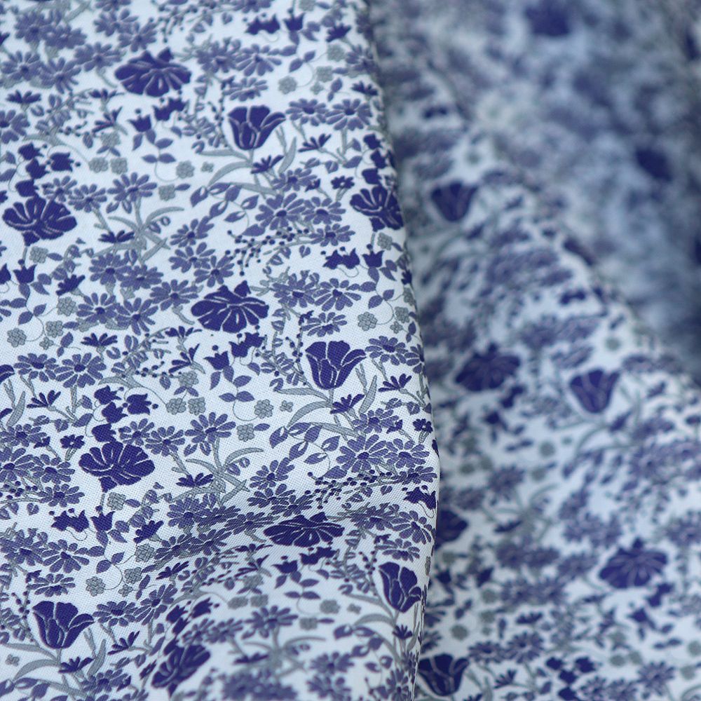 Svetlana - Batiste de coton SILKYNE à imprimé fleuri