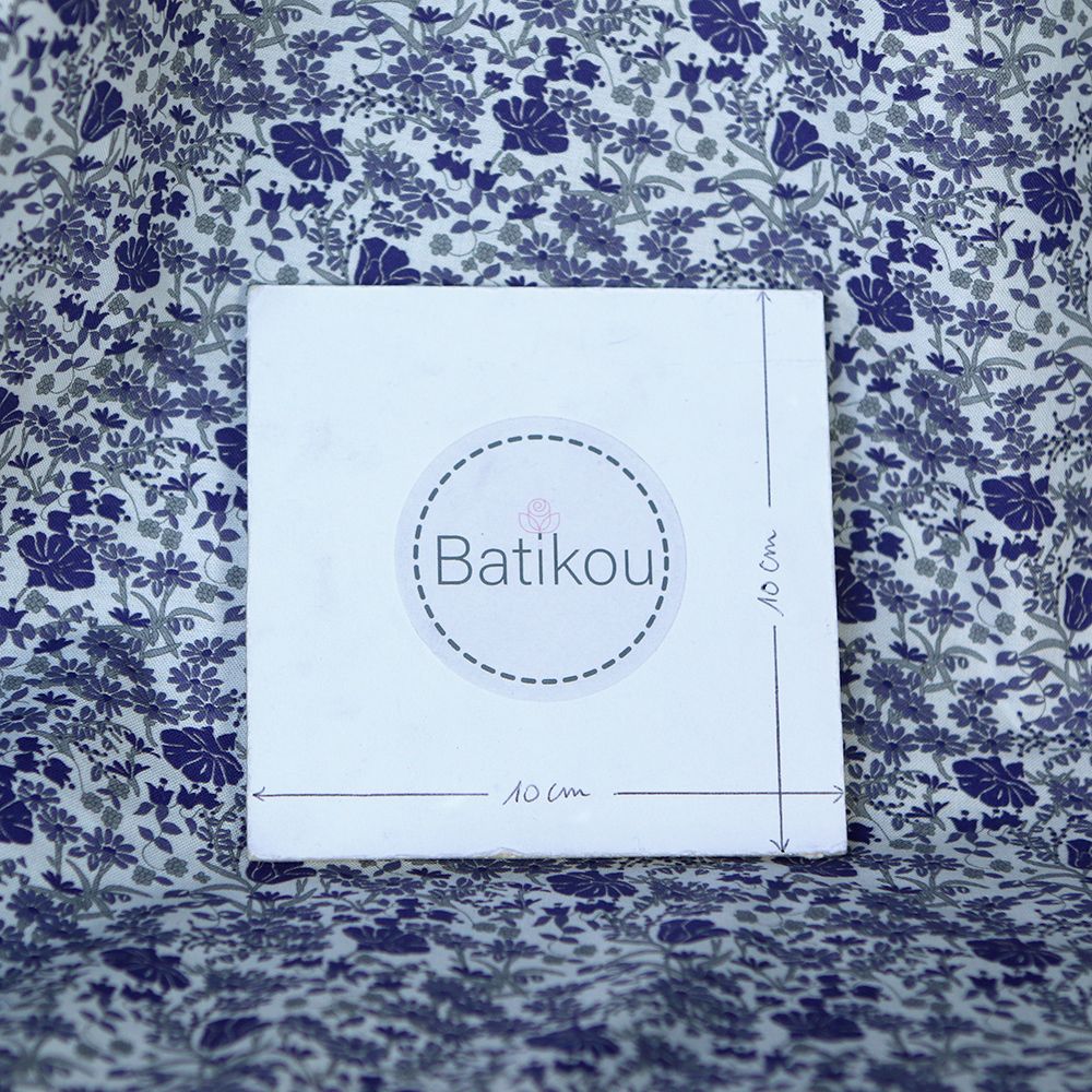 Svetlana - Batiste de coton SILKYNE à imprimé fleuri