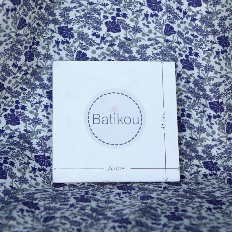 Svetlana - Batiste de coton SILKYNE à imprimé fleuri