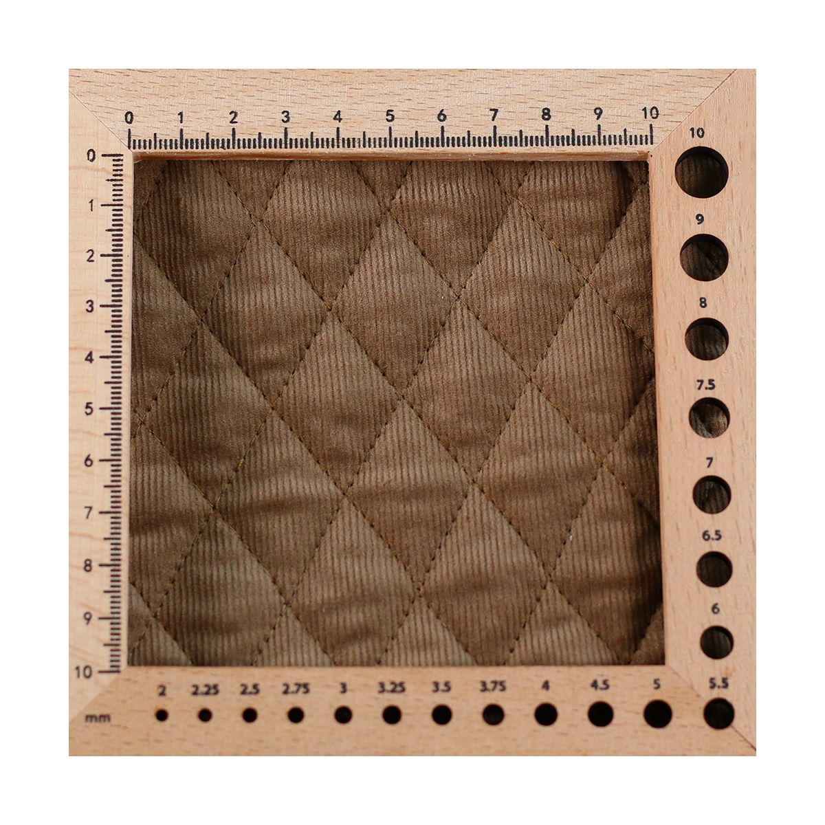 Tissu matelassé velours milleraies coton organique camel