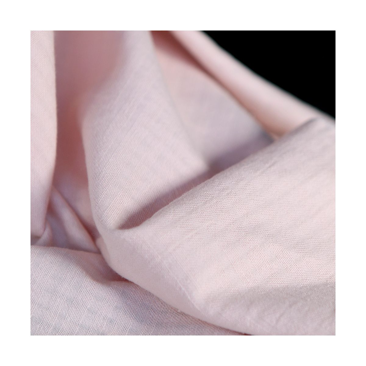 Seersucker / Coton gaufré doux uni rose poudré Seersucker / Coton gaufré doux uni rose poudré
