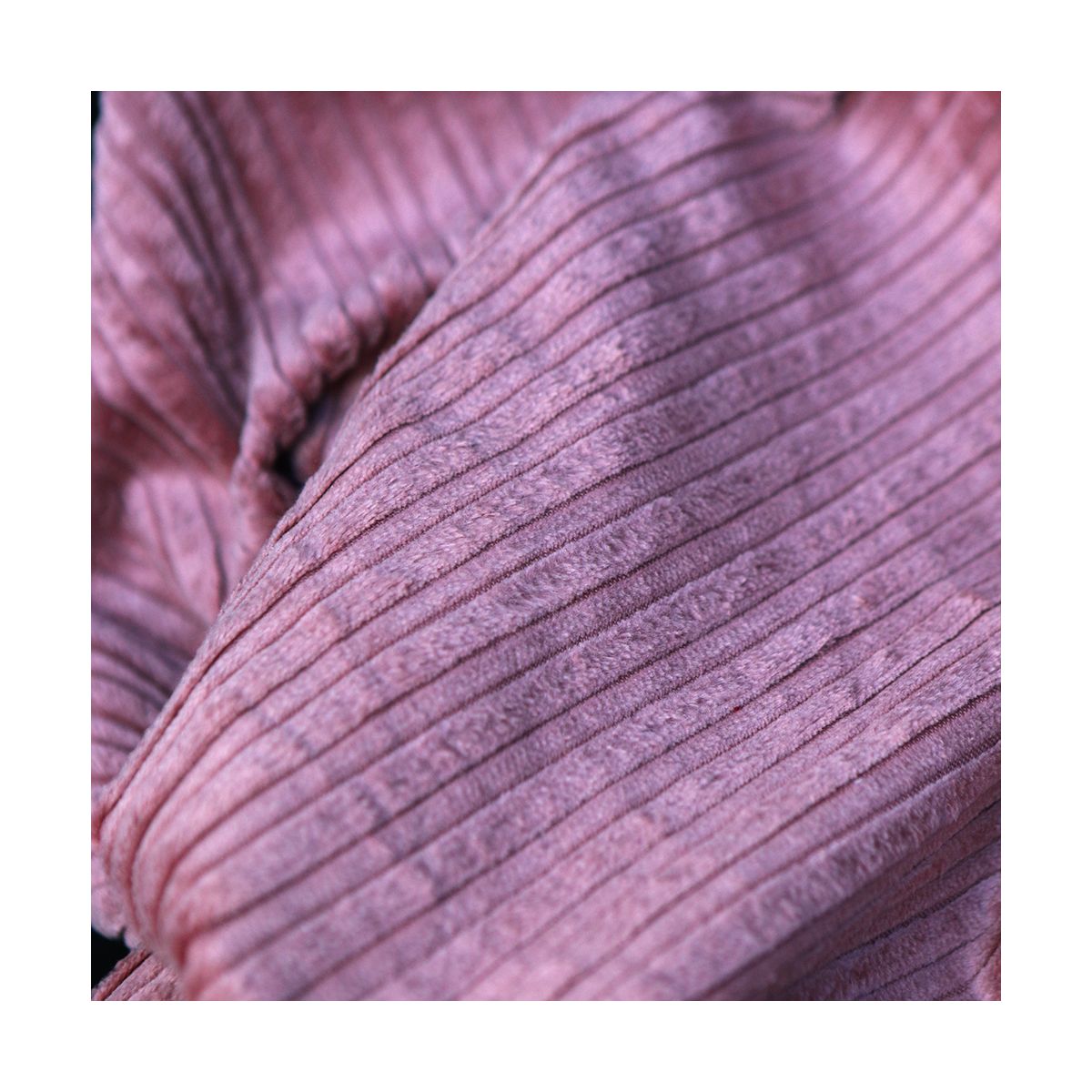 Velours très grosses côtes coton organique coloris vieux rose Velours très grosses côtes coton organique coloris vieux rose
