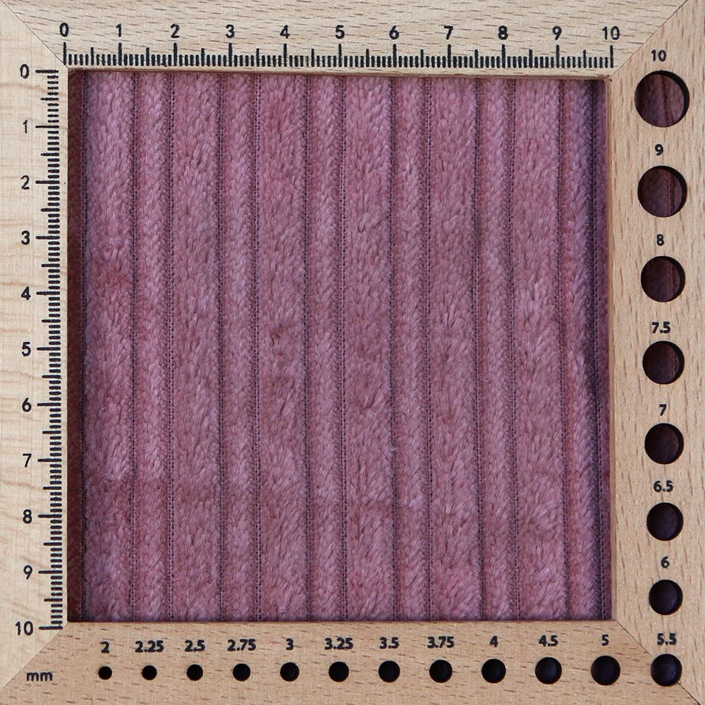 Velours très grosses côtes coton organique coloris vieux rose