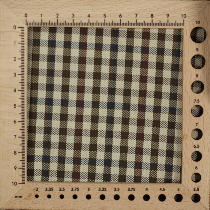 Dorian - Coton gratté organique vichy kaki