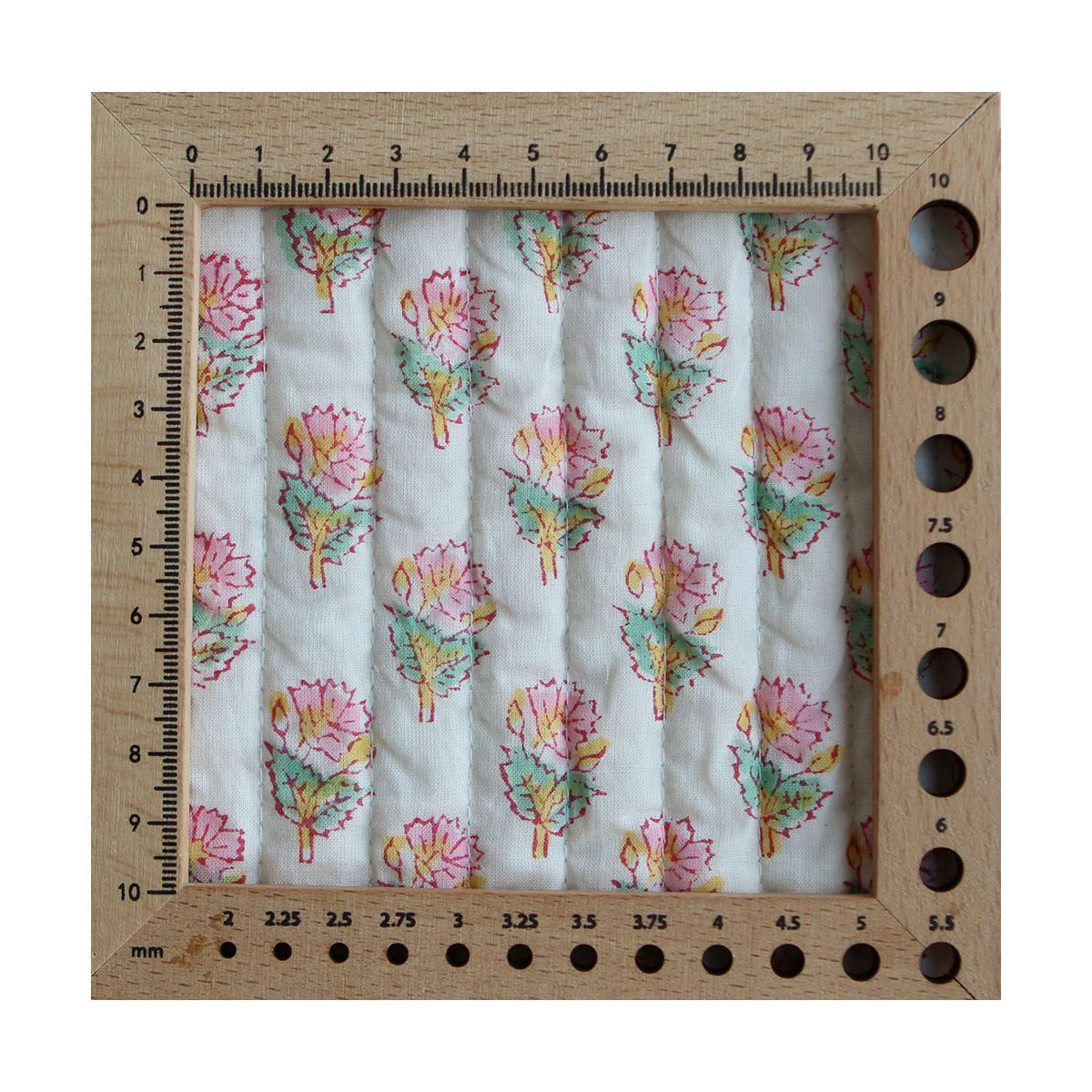 Nalini - Tissu indien matelassé double face coton hand block largeur 100cm Nalini - Tissu indien matelassé double face coton hand block largeur 100cm