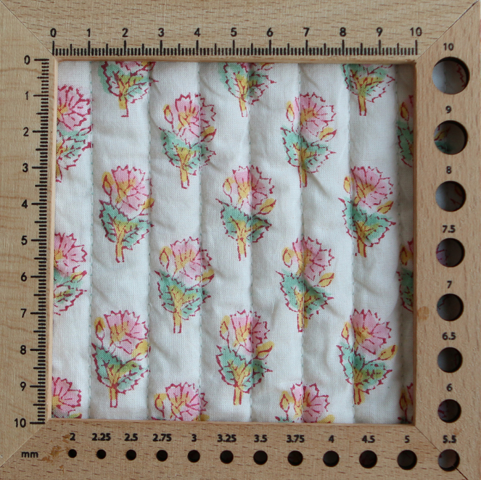 Nalini - Tissu indien matelassé double face coton hand block largeur 100cm