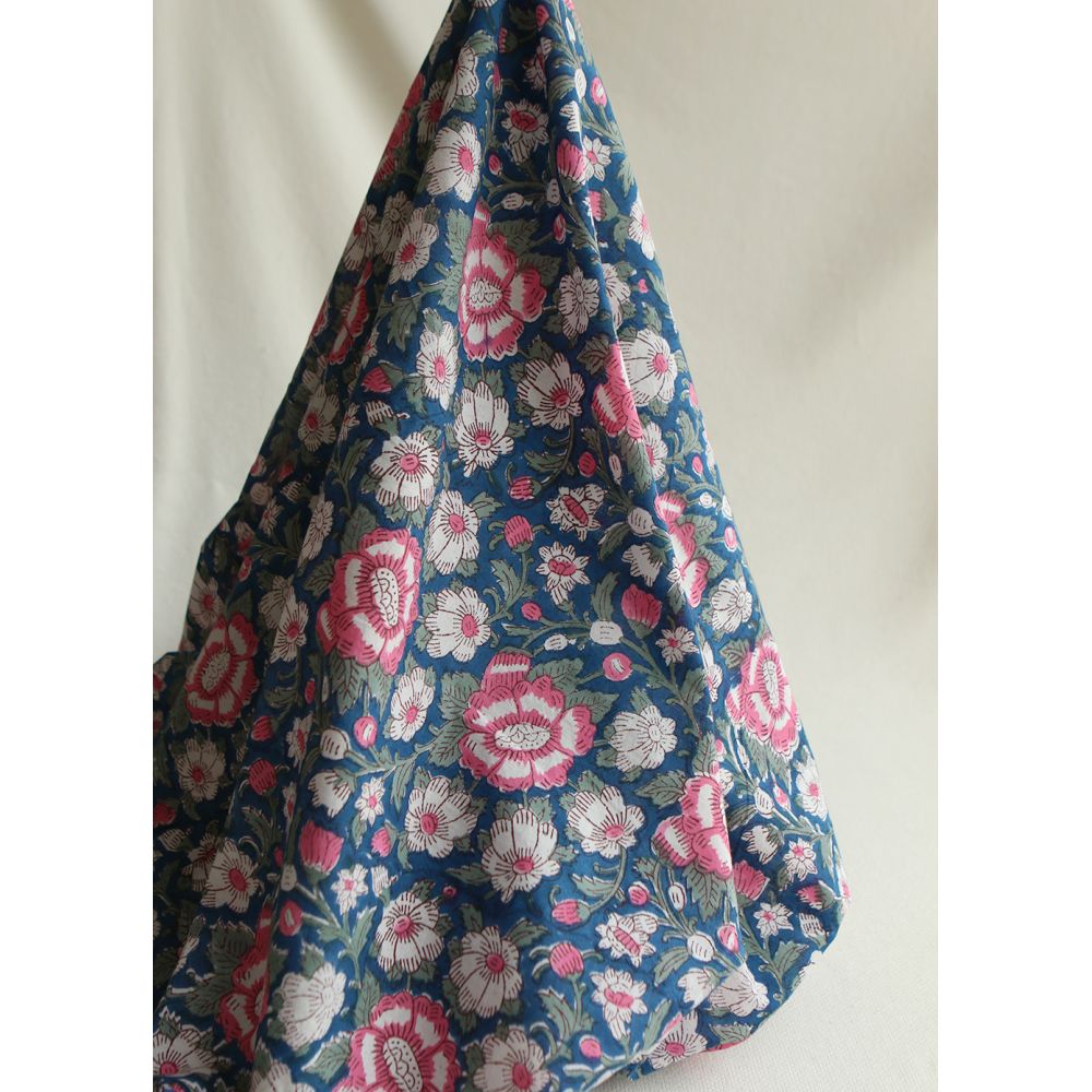 Neha - Tissu indien en coton imprimé main Hand Block Artisanal