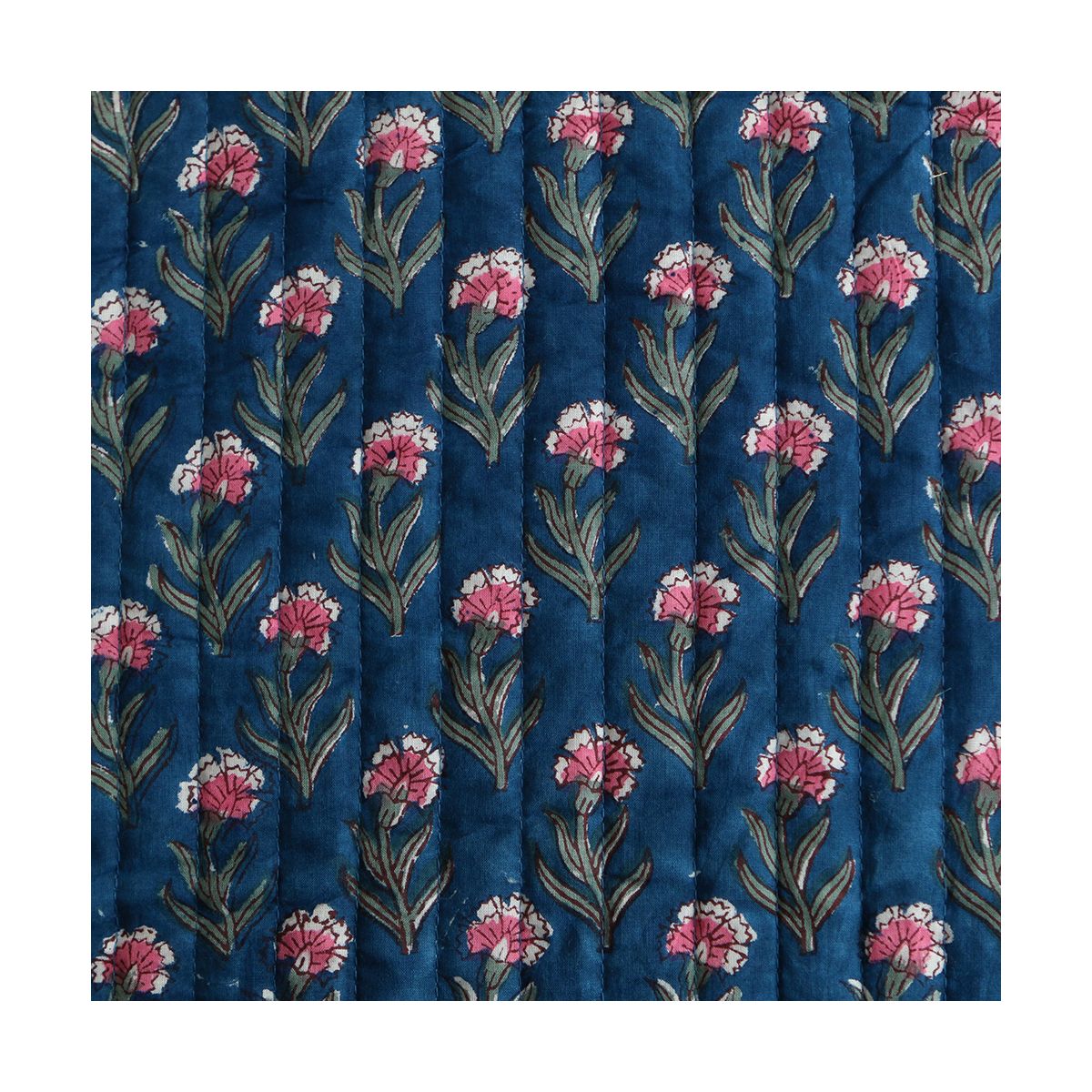 Neha - Tissu indien matelassé double face coton hand block largeur 100cm Neha - Tissu indien matelassé double face coton hand block largeur 100cm