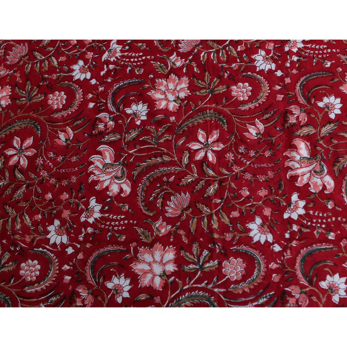 Chandra - Tissu indien en coton imprimé main Hand Block Artisanal Chandra - Tissu indien en coton imprimé main Hand Block Artisanal