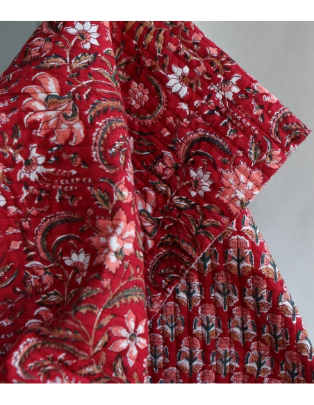 copy of Neha - Tissu indien matelassé double face coton hand block largeur 100cm