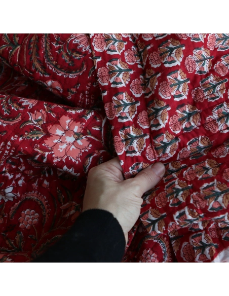 copy of Neha - Tissu indien matelassé double face coton hand block largeur 100cm