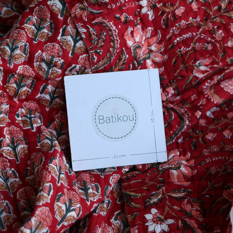 copy of Neha - Tissu indien matelassé double face coton hand block largeur 100cm