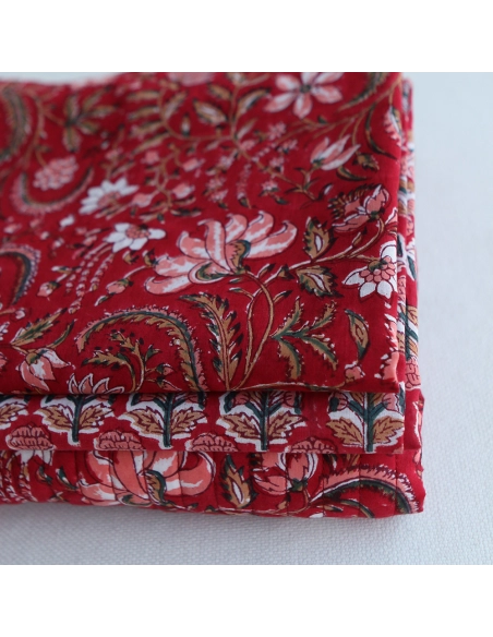 copy of Neha - Tissu indien matelassé double face coton hand block largeur 100cm