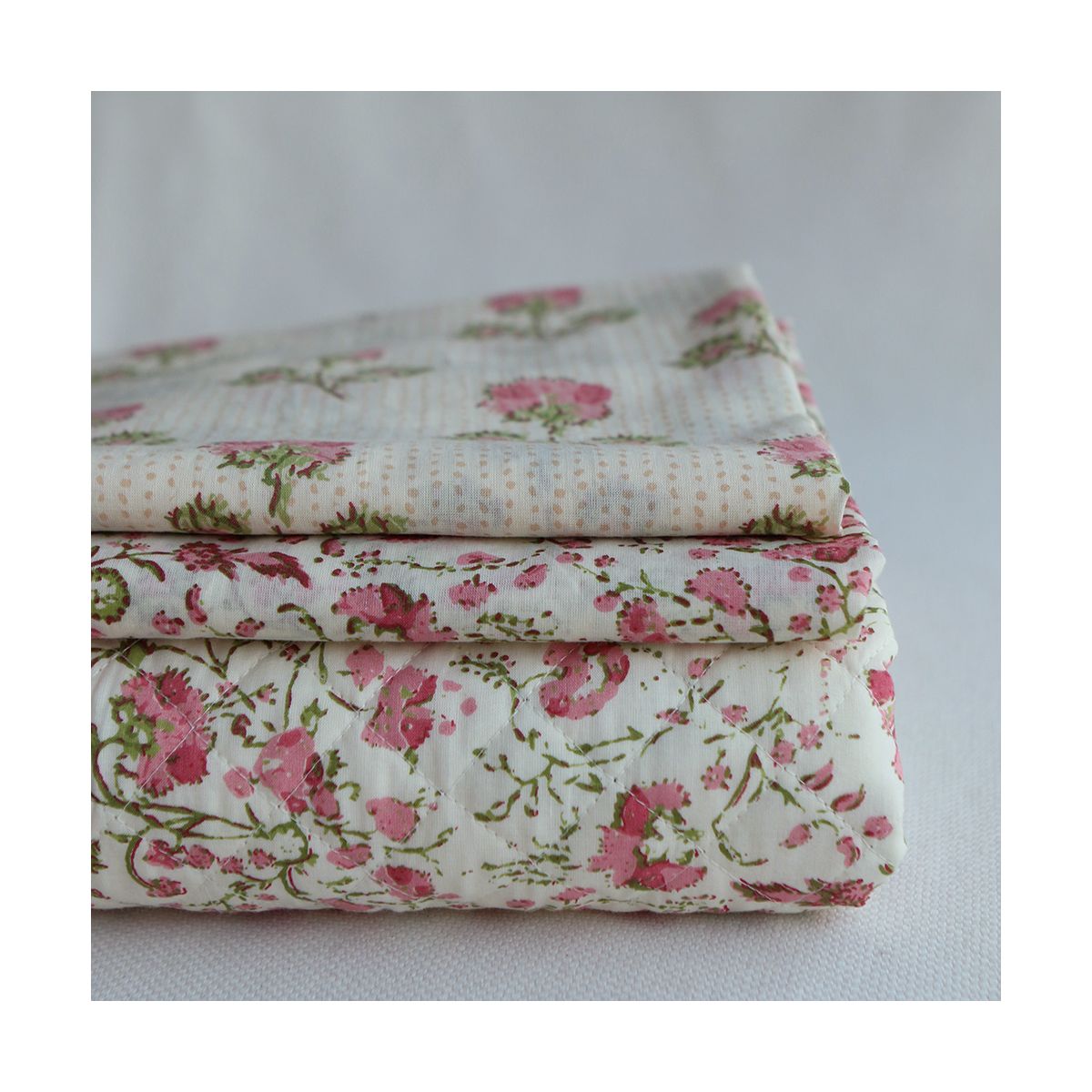 Karishma - Tissu indien en coton imprimé main Hand Block Artisanal Karishma - Tissu indien en coton imprimé main Hand Block Artisanal