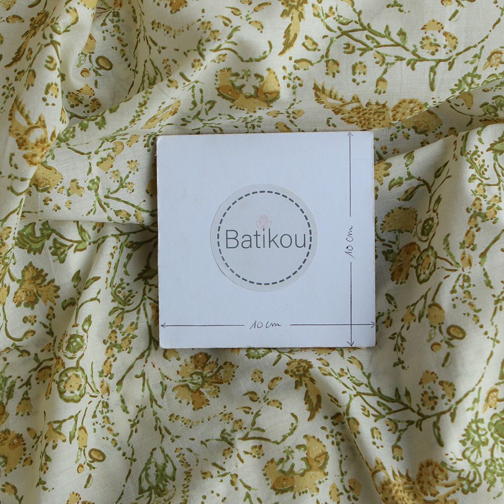 copy of Karishma rose B- Tissu indien en coton imprimé main Hand Block Artisanal