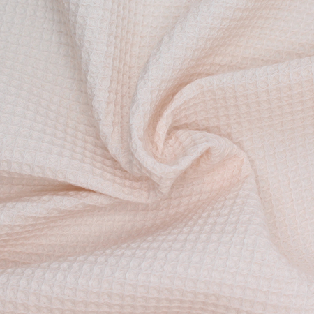 Coton bio nid d'abeille coloris nude Coton bio nid d'abeille coloris nude