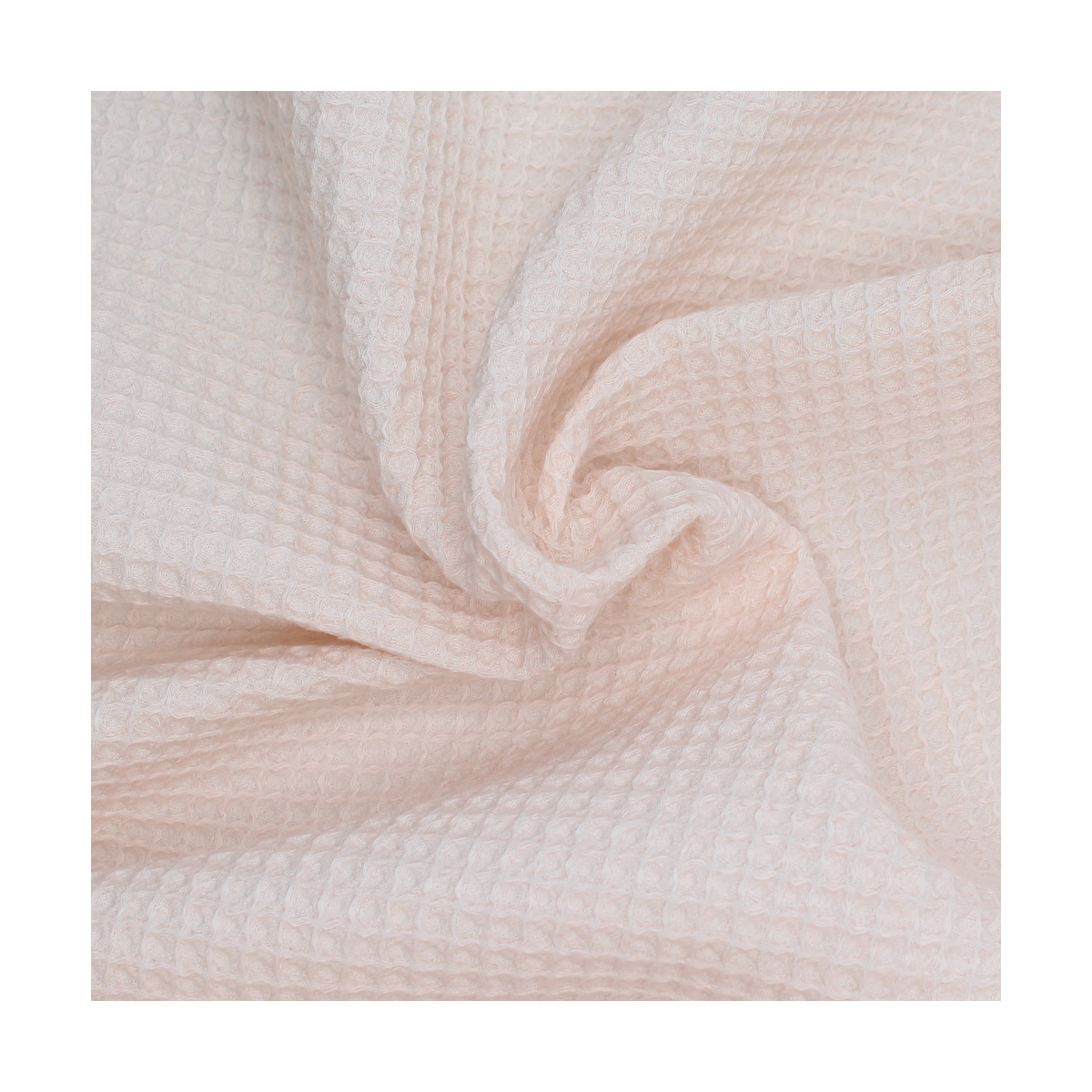 Coton bio nid d'abeille coloris nude