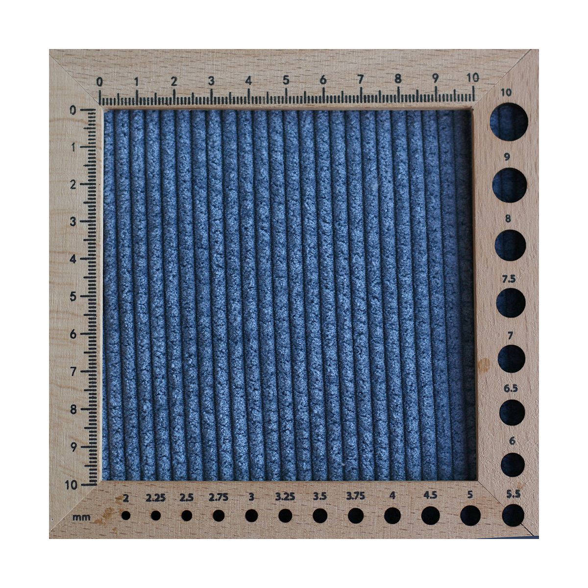 Norton - Velours à côtes doublé moumoute / fourrure bleu jean