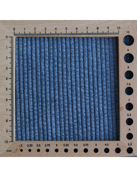 Norton - Velours à côtes doublé moumoute / fourrure bleu jean