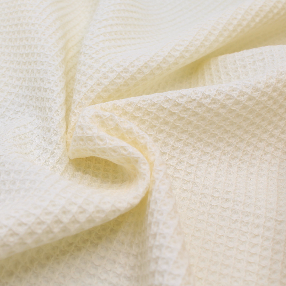 Coton BIO nid d'abeille coloris ecru