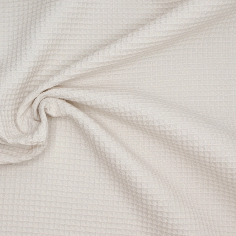 Coton BIO nid d'abeille coloris sable