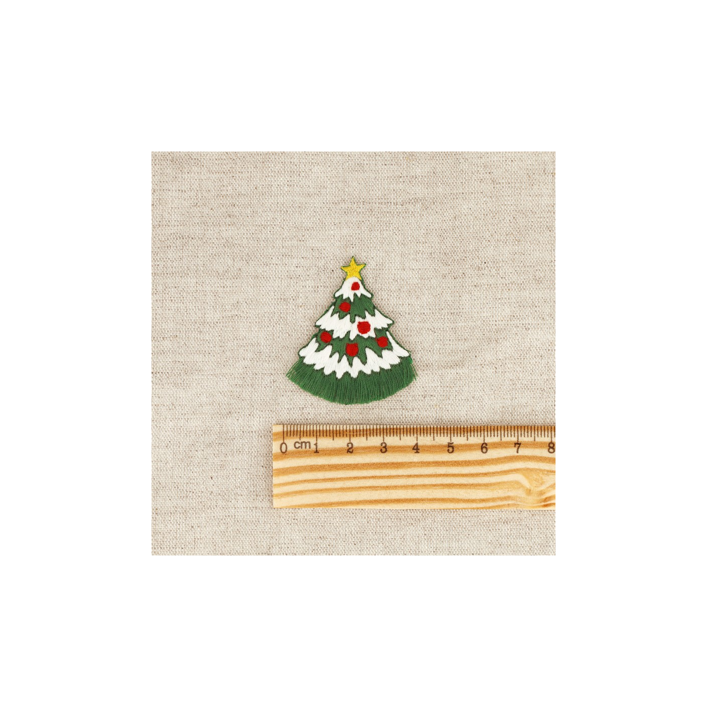 Lot De 3 écussons Patch Paillettes Thermo-collants, Thème Noël : Père Noël, Sapin, Neige
