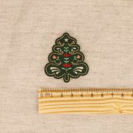 Ecusson noël nordique sapin thermocollant sans couture