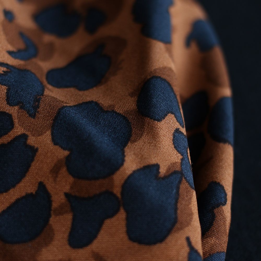 Kodkod - Viscose imprimé graou léopard camel