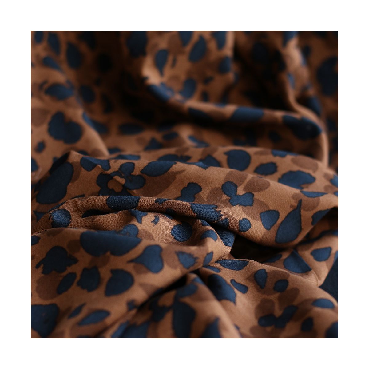 Kodkod - Viscose imprimé graou léopard camel