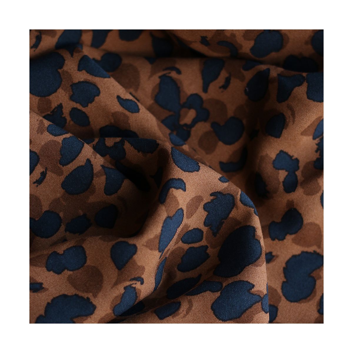 Kodkod - Viscose imprimé graou léopard camel