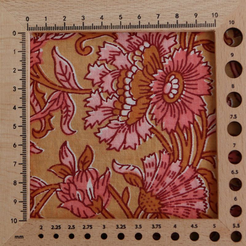 Tissu indien coton hand block traditionnel