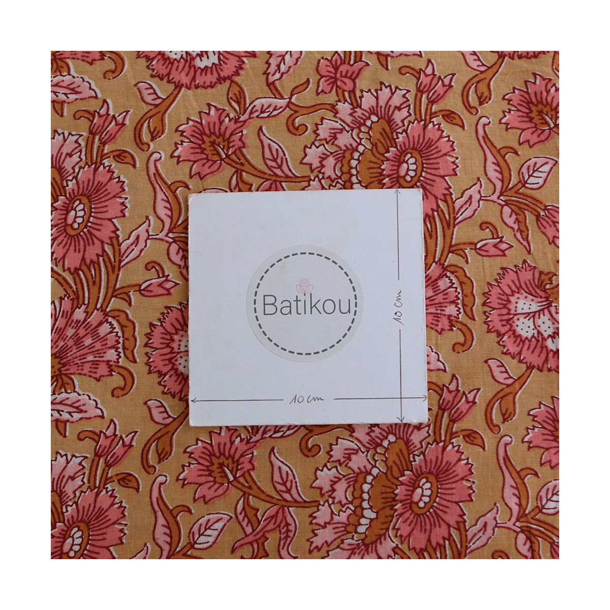 Tissu indien coton hand block traditionnel Tissu indien coton hand block traditionnel