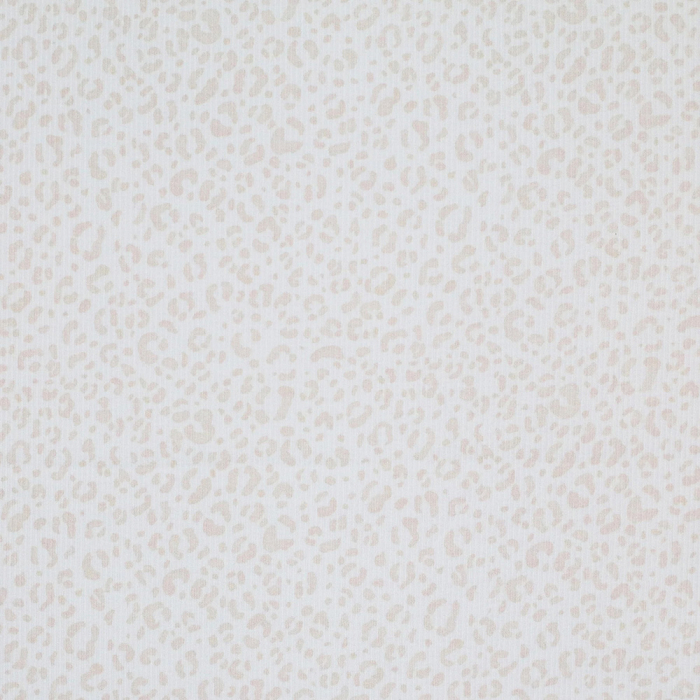 Jersey coton côtes fines à motif Graou beige lait